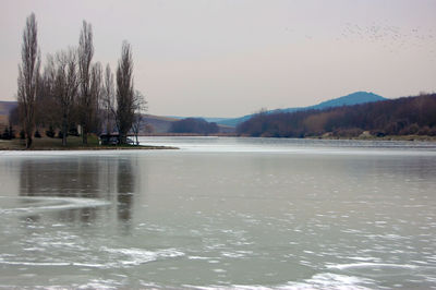 Scenic view of mountain range