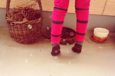 Close-up of woman in pond