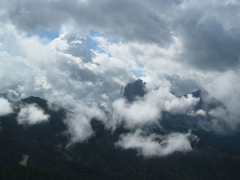 Low angle view of clouds in sky