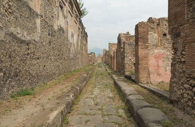 View of wall in city