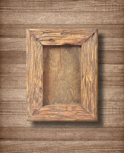 Directly above shot of wooden planks on table