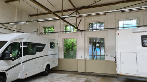 Interior of abandoned building