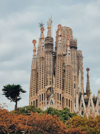 Low angle view of buildings in city