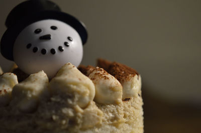 Close-up of food on table