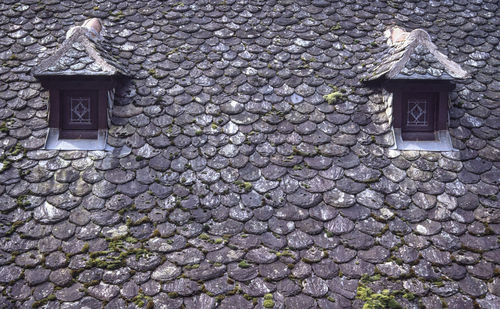 Stone wall of old building