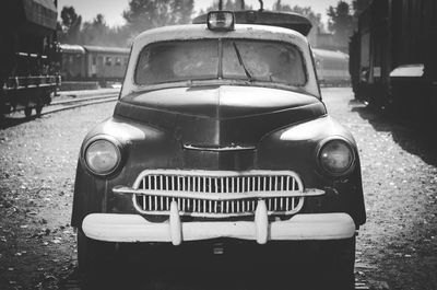 View of car on road