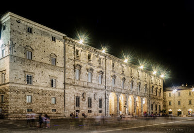 City street at night