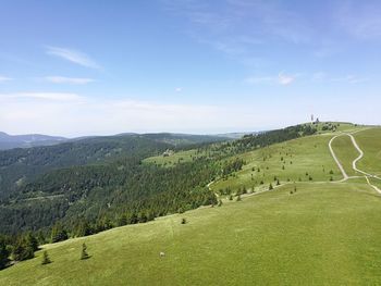 Scenic view of landscape against sky
