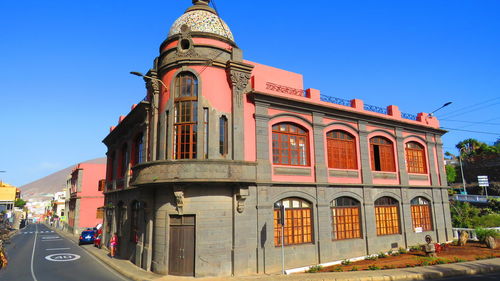 View of building against blue sky