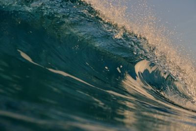 High angle view of swimming in sea