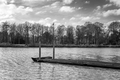 Scenic view of river against sky