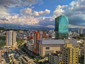 Cityscape against sky