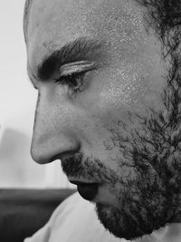 Close-up portrait of young man