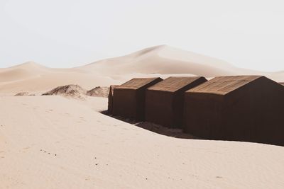 Scenic view of desert against sky