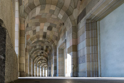 Empty corridor in palace