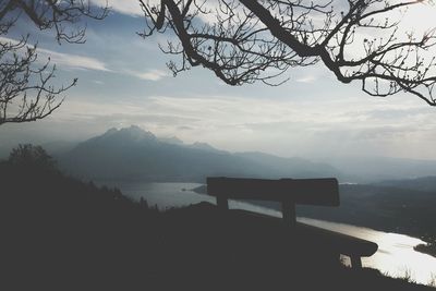 Scenic view of calm lake