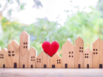 Close-up of wooden fence