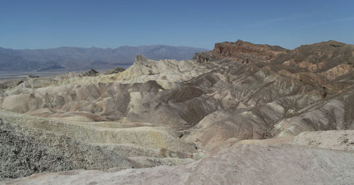 Scenic view of arid landscape against sky