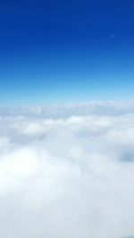 Scenic view of cloudscape against blue sky