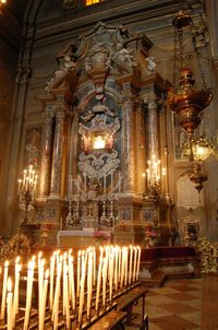 Interior of temple