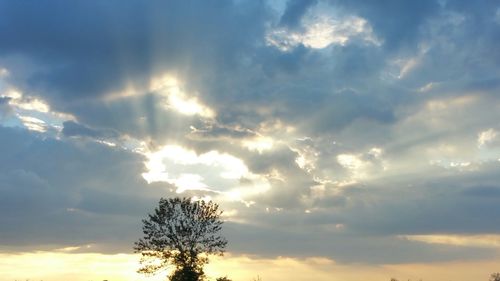 Low angle view of cloudy sky