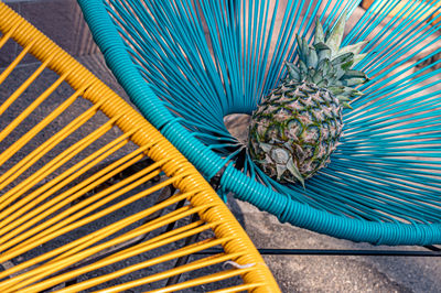 High angle view of bananas