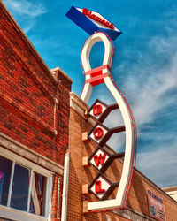 Low angle view of building against sky