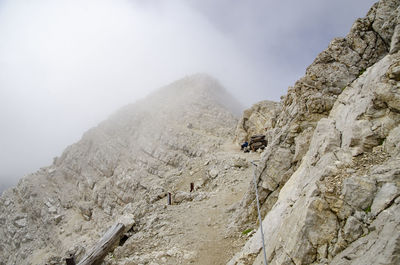 Scenic view of rocky mountains against sky