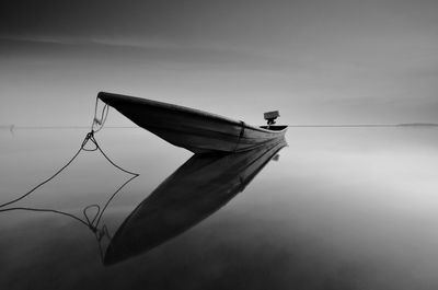 Low angle view of sailboat against sky