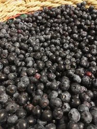 Full frame shot of blueberries