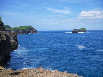 Scenic view of sea against sky