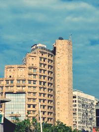 Low angle view of buildings against sky