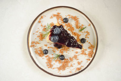 High angle view of breakfast served in bowl