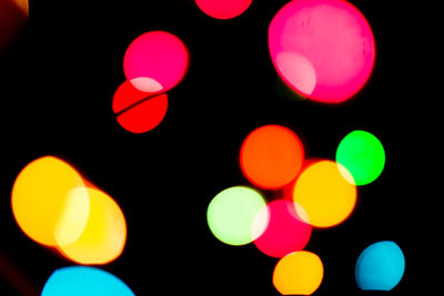 Defocused lights at night