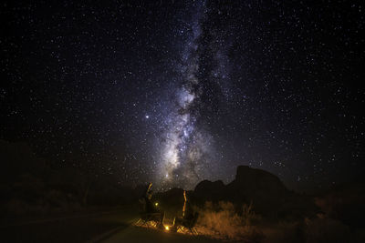 Scenic view of sky at night