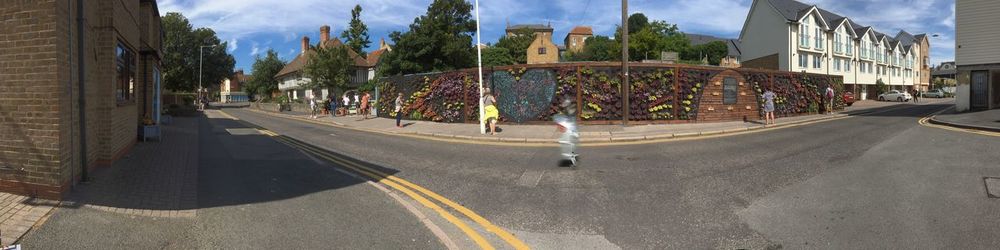 Panoramic view of city buildings