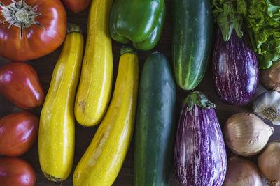 Full frame shot of vegetables for sale in market