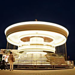 View of illuminated built structure