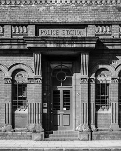Entrance of building