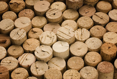 Full frame shot of wine corks