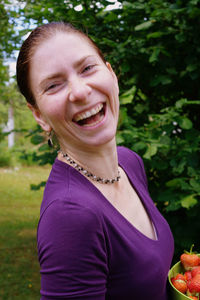 Portrait of a smiling young woman