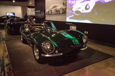 Close-up of vintage car on table