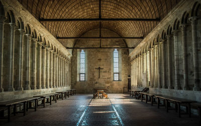 Corridor in building