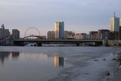 View of city during winter