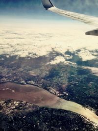 Aerial view of landscape