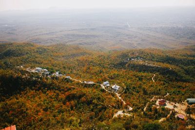 High angle view of landscape