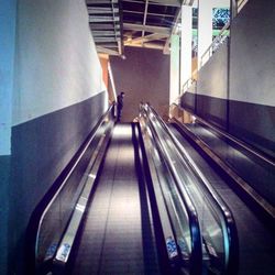 Escalator in subway