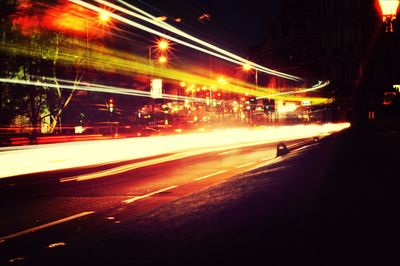 City street at night