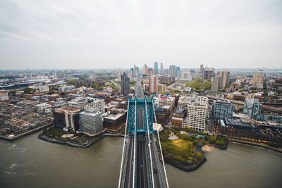 High angle view of a city