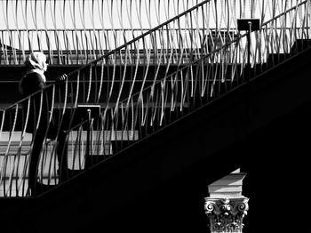 Low angle view of staircase in building